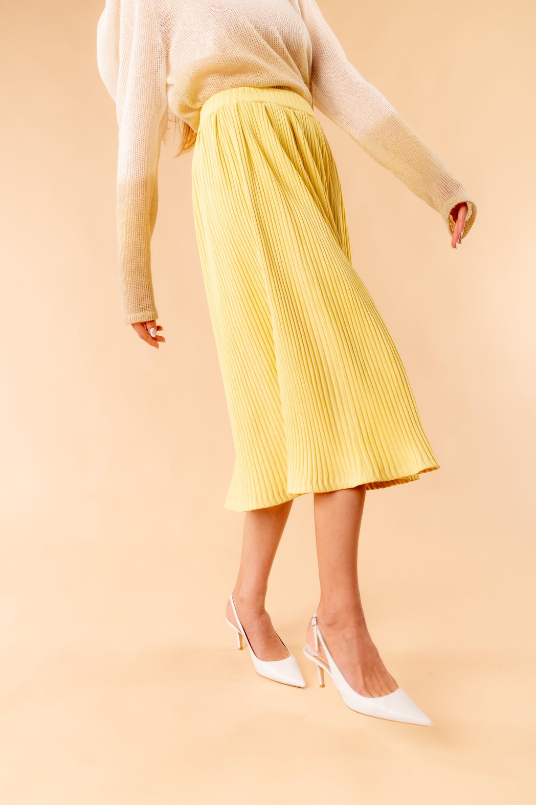 Dorotea midi skirt with natural dye