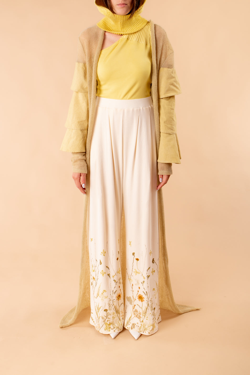 Alma long cardigan with natural dye